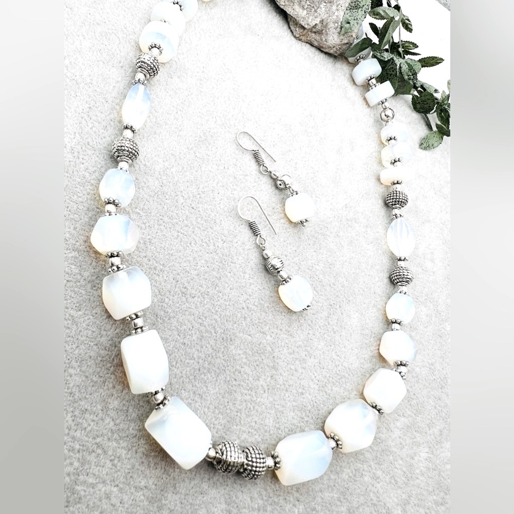 OPALITE NECKLACE/ EARRINGS